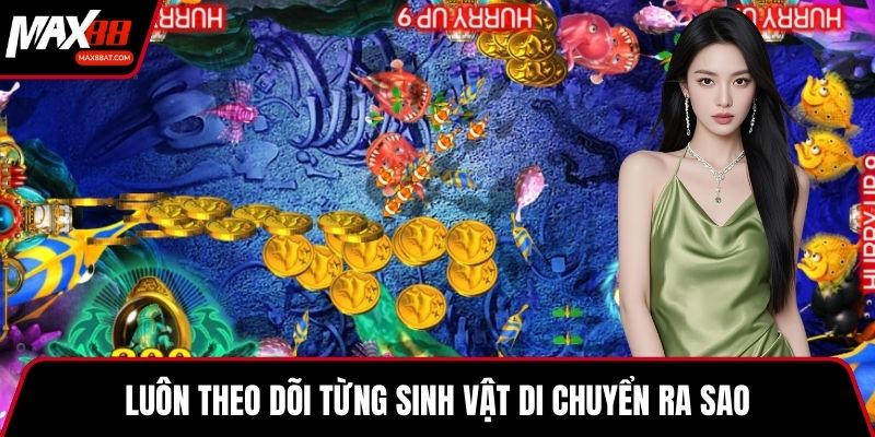 Luôn theo dõi từng sinh vật di chuyển ra sao